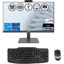 Axer AX24 Intel I5 12400 8GB-512GBSSD 23.8" Freedos Aıo Masaüstü Bilgisayar