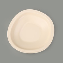 Evidea Kitchen Bloom Çukur Yemek Tabağı - Krem - 23 cm