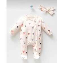 Kız Bebek Yeni Doğan Pastel 2'li Tulum Seti