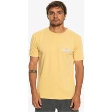Quiksilver Quikwords Erkek Sarı Tişört