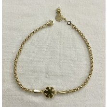 Kar Tanesi Tasarım Altın Bileklik