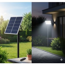 KST305 Karayel 100W Solar LED Projektör (Güneş Enerjili Bahçe & Güvenlik Aydınlatması)