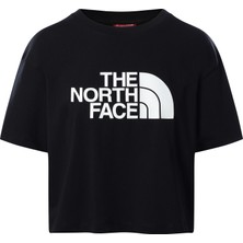 The North Face W SS Cropped Easy Tee Siyah Kadın T-Shirt NF0A4T1RJK31