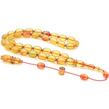 Usta Imzalı Sistemli Beyzi Model Karışık Renk Sıkma Kehribar Tesbih 144