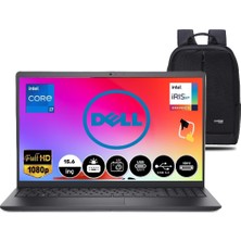 Dell Inspiron 3520 Intel Core I7-1255U 8gb 512GB SSD 15.6" Fhd 120 Hz Windows 11 Pro Taşınabilir Bilgisayar+Snertechçanta