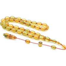 Usta Imzalı Sistemli Beyzi Model Karışık Renk Sıkma Kehribar Tesbih 145