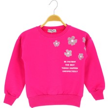 Kız Çocuk Bluz Baskılı Şardonlu