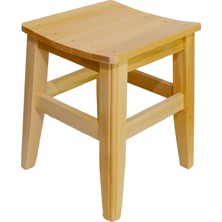 Ahşap Tabure 35 cm - Çıtalı