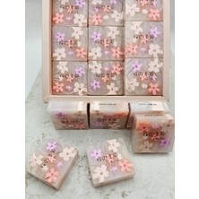 Kiraz Çiçekli Sakura Temalı Kare Minik Silgi Okul Öncesi Sevimli Hediyelik 1ADET