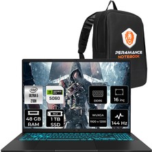 Asus Vivobook 16 Core 5 210H RTX 5060 8GB Gaming Laptop 64GB RAM 1TB SSD 16" FHD+ 144Hz FreeDOS + Per4 Çanta V3607VMRP049P333