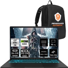 Asus Vivobook 16 Intel Core 5 210H 96GB 512GB SSD RTX5060/8GB 16" Fhd+ 144Hz Fdos Taşınabilir Bilgisayar & Per4 Çanta V3607VMRP049P337