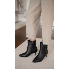 Toledo Siyah Hakiki Deri  Bot