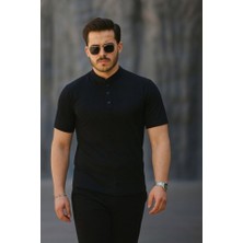 Kadın Kısa Kollu Hakim Yaka Önü Düğmeli Viskon Bluz