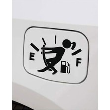 Yakıt Göstergesi Depo Kapağı Özel Yeni Sticker 15 cm