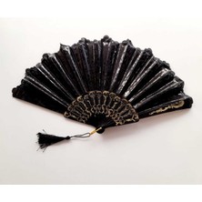 BERG - Şık Doğal Serinletici Desnli Yelpaze 3 Adet