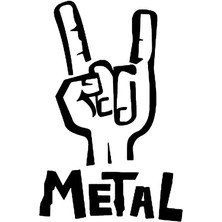 Metal Duvar Dekor Sticker 40 x 60 cm