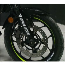 Yamaha mt 25 Neon Yeşil Jant Dışı Şerit Sticker Etiket Modeli Uyumlu