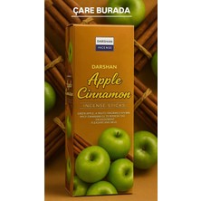 Darshan Incense - Apple & Cinnamon 20'li Çubuk Tütsü (Elma & Tarçın)