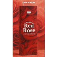 Darshan Incense - Kırmızı Gül 20'li Çubuk Tütsü (Öz Sevgi & Romantizm & Sevgi)