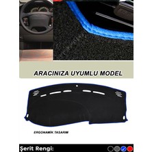 Volkswagen Transporter T4 (1990-2003)  Özel Yeni Torpido Koruma Kılıfı - Ön Göğüs Kaplama - Mavi Şerit