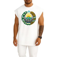 Oversize Tashkent Emblem Of Uzbekistan Coat Of Arms Göğüs Tasarımlı Atlet