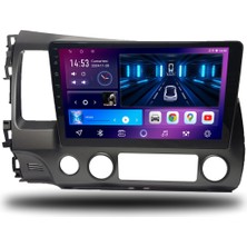 Carplayer Caros Honda Civic Fd6 2007-2011 Uyumlu Android Multimedya 6gb Ram 128GB Hafıza