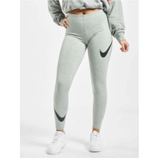 Leggings High Rise Yüksek Belli Pamuk Polyester Ince Siyah Tayt Ct