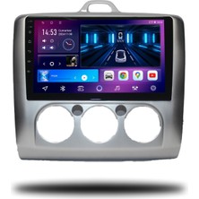 Caros Ford Focus 2 2007-2011 Manuel Klima Uyumlu Android Multimedya 6gb Ram 128GB Hafıza