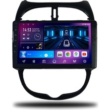 Caros Peugeot 206 1999-2011 Uyumlu Android Multimedya 6gb Ram 128GB Hafıza