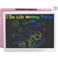 Brother Toys 15 Inch Renkli Yazan LCD Dijital Çocuk Tablet Yazı Tahtası Silinebilir Grafik Çizim Tableti