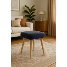 Kare Model Tedy Kumaş Tabure