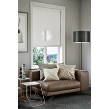 Lazer Kesim Mat Stor Perde, Lazer Kesimli Modern Serisi, M-9001 Beyaz Renk