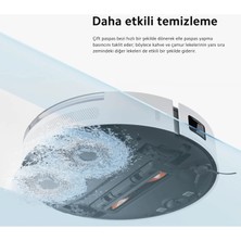 Xiaomi 6000PA Emiş Gücü Premium 3D Engellerden Kaçınma Çift Ped Paspas Özelliği Robot Süpürge Apple & Android Uzaktan Kontrol Özellikli-