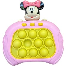 Minnie Mouse Işıklı Elektronik Popit Quick Push Konsol Eğitici
