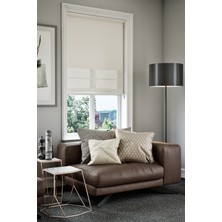 Lazer Kesim Mat Stor Perde, Lazer Kesimli Klasik Serisi, C-2001 Beyaz Renk