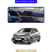 Kia Picanto 2020+TORPİDO Koruma Halısı Mavi Kenar