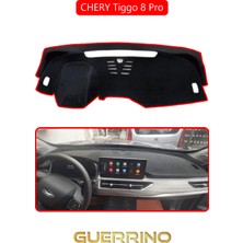 Chery Tiggo 8 Pro Torpido Koruma Halısı Kırmızı Kenar