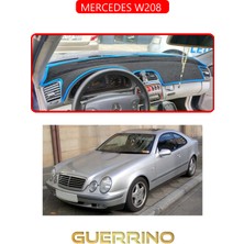 Mercedes W208 Torpido Koruma Halısı Kırmızı Kenar