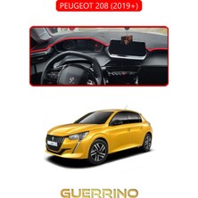 Peugeot 208 (2019+)TORPİDO Koruma Halısı Kırmızı Kenar