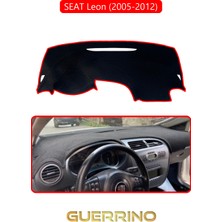 Seat Leon (2005-2012)TORPİDO Koruma Halısı Kırmızı Kenar
