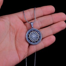 Güneş Tanrısı 925 Ayar Gümüş Erkek Kolye