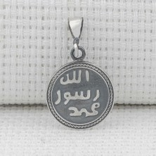 Mührü Şerif Işlemeli Kebir Dualı Cevşen 925 Ayar Gümüş Erkek Kolye Ucu