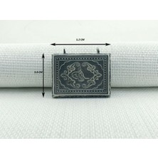 Osmanlı Tuğralı  Kabi Muska 925 Ayar Gümüş Erkek Kolye