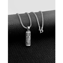 Zülfikar Kebir Dualı Cevşen 925 Ayar Gümüş Erkek Kolye