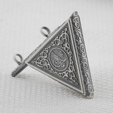 Osmanlı Tugralı Cevşeni Kebir Dualı 925 Ayar Gümüş Erkek Kolye Ucu