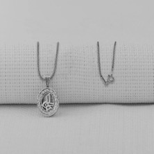 Osmanlı Tuğrası Kebir Dualı Cevşen 925 Ayar Gümüş Erkek Kolye