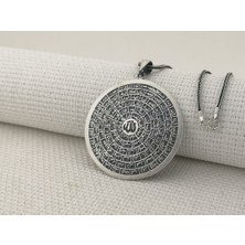 Esmaul Husna Dualı Büyük Boy 925 Ayar Gümüş Erkek Kolye