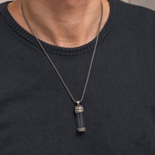 Içi Açıla Bilen Kabi Çevşen Muskalık Erkek 925 Ayar Gümüş Kolye