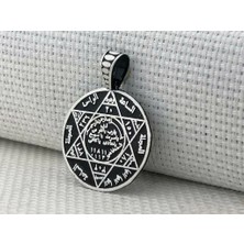Hz Süleyman Mührü 925 Ayar Gümüş Erkek Kolye Ucu