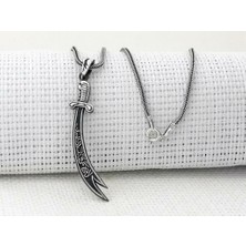 Zulfikar  Tasarımlı 925 Ayar Gümüş Erkek Kolye